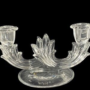Fostoria Vintage Double Candle Stick
